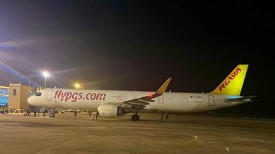 مطار برج العرب الدولي يستقبل أولى رحلات شركة بيجاسوس التركية (صور)