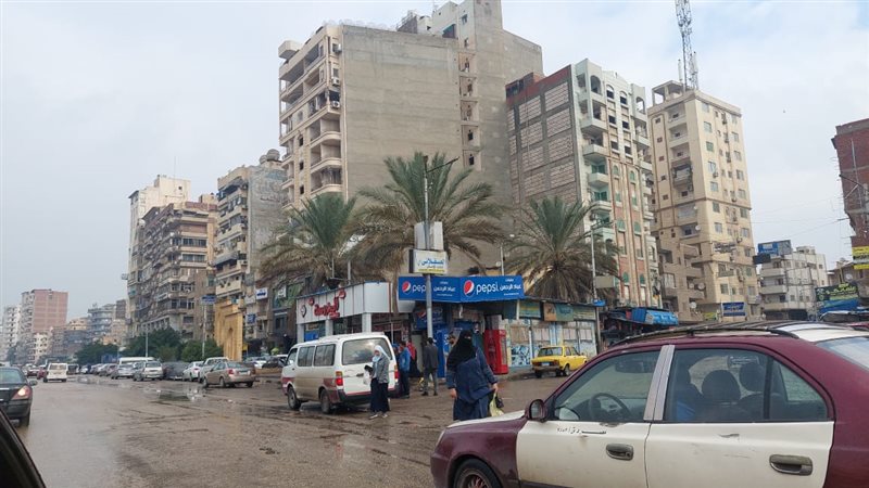 امطار في المنصورة،