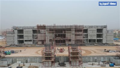 5 صور ترصد تنفيذ محطة النوبارية ضمن مشروع القطار الكهربائي السريع