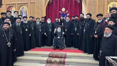 إيبارشية البحيرة ومطروح تحتفل بعيد سيامة الأنبا باخوميوس الـ52