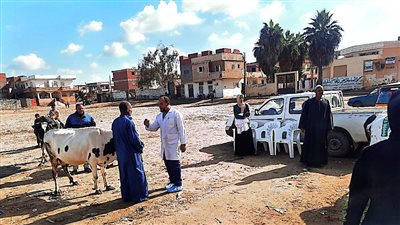 تنفيذ قافلة سكانية بقرية درشاي بمركز ومدينة الدلنجات