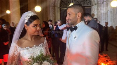 أول صور من حفل زفاف أسماء أبو اليزيد 