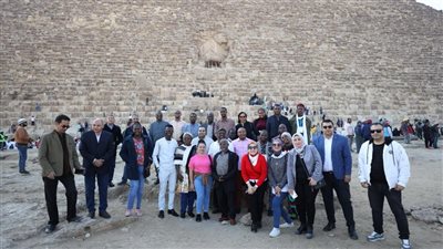 جولة سياحية لـ 21 متدربا من الكوادر الإفريقية للتعرف على ملامح الحضارة المصرية القديمة