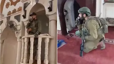 خطوة متطرفة جديدة، جنود الاحتلال يقتحمون مسجدا بمدينة جنين وأداء صلوات يهودية (فيديوجراف)