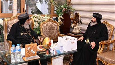 البابا تواضروس يتلقى تقريرا عن الشئون الديرية 