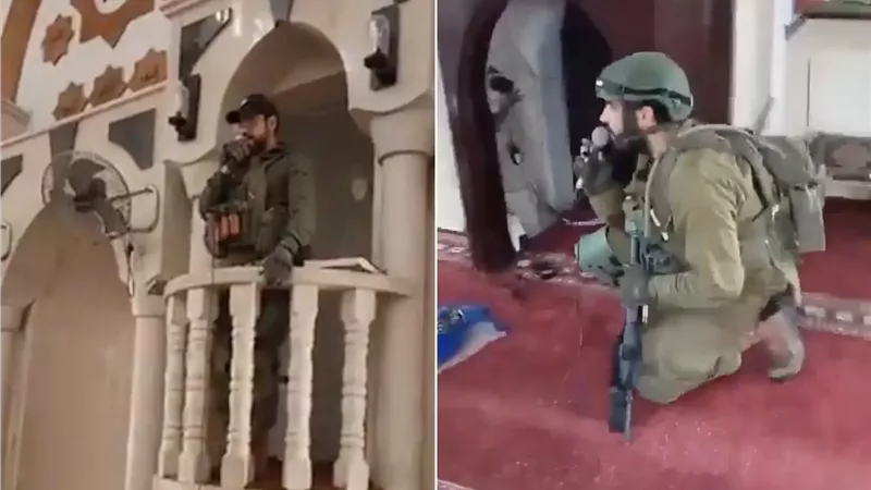 اقتحام مسجد في جنين،