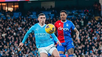 مانشستر سيتي يقع في فخ التعادل أمام كريستال بالاس في الدوري الإنجليزي