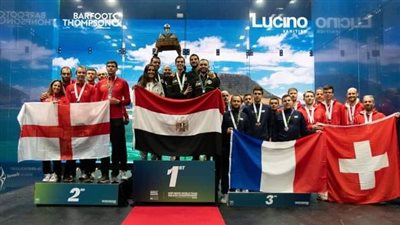 5 انتصارات وخسارة شوطين، حصاد مشاركة منتخب الإسكواش في بطولة العالم