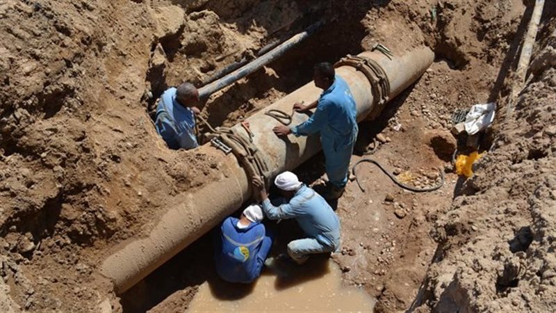 اصلاح ماسورة مياه