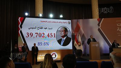 الشعب قال كلمته.. السيسي رئيسا لمصر لمدة 6 سنوات.. نسبة المشاركة 66,8%.. وعدد الأصوات الباطلة 1.1%