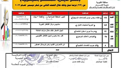 القوى العاملة بالقليوبية تعلن توفير 373 فرصة عمل (صور)
