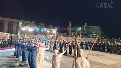 على أنغام الربابة، فرقة الأقصر بلدنا تخطف أنظار الحاضرين بمهرجان التحطيب القومي (فيديو)