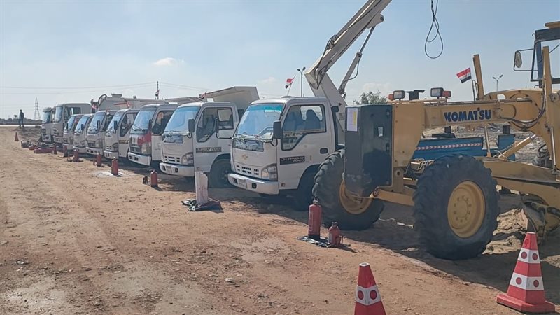 اصطفاف المعدات في