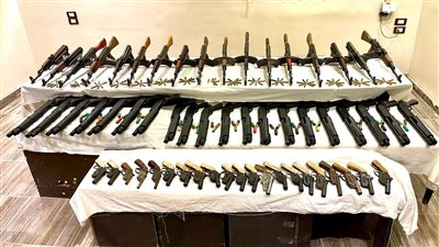 ضبط 31 قطعة سلاح نارى و16 قضية مخدرات فى أسيوط وأسوان ودمياط 