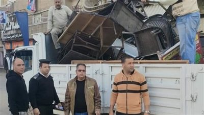 رفع 943 حالة إشغال طريق مخالف بنطاق 4 مراكز بالبحيرة