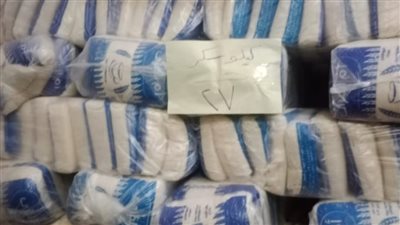 تموين القليوبية: توزيع 163 طن و900 كيلو سكر بسعر 27 جنيها