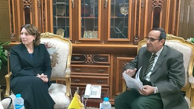 محافظ شمال سيناء يلتقي مبعوث ألمانيا للمساعدات الإنسانية في الشرق الأدنى والأوسط