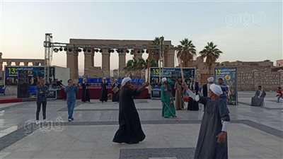 عروض فنية بالعصا بمهرجان التحطيب القومي لليوم الثاني في الأقصر (بث مباشر)