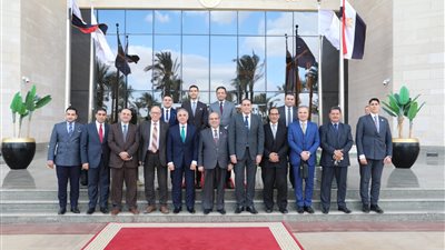  وزير العدل يلتقي مجلس إدارة نادي قضاة بني سويف والوفد المرافق له