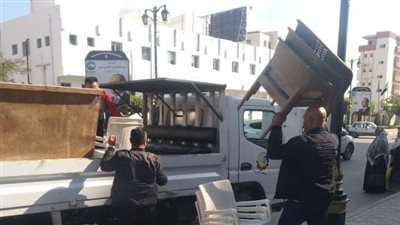 رفع 661 حالة إشغال طريق في 3 مراكز بالبحيرة 