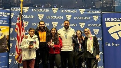 وزير الرياضة يهنئ أبطال الإسكواش تحت 17 عامًا بلقب بطولة أمريكا