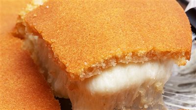 طريقة عمل البسبوسة بالجبنة، سهلة ولذيذة وسهلة التحضير 