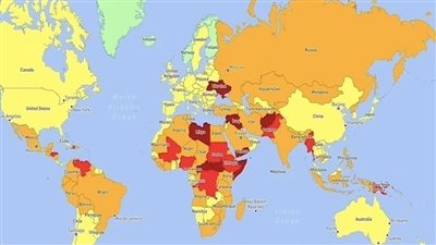  خريطة تكشف: أخطر 3 دول على مستوى العالم