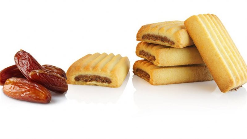 بسكويت بحشو التمر،