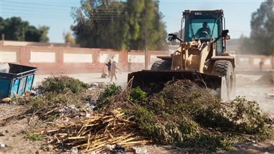 تنفيذ 3 قرارات إزالة لحالات تعدي بالبناء على أرض زراعية في قنا 