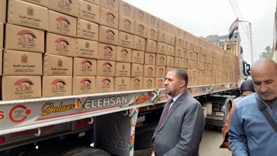 البحيرة تستلم 12 ألف كرتونة مواد غذائية لتوزيعها على مستحقيها بتكافل وكرامة