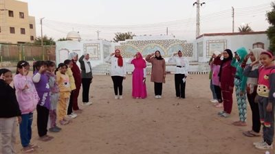 مهرجان رياضي للنشء وتدريب شعبة الزهرات بمراكز شباب الوادي الجديد 