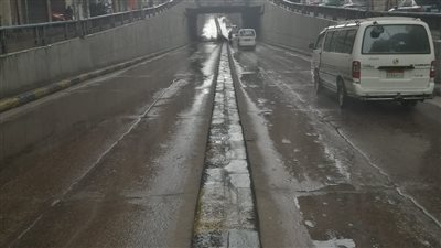  هطول أمطار غزيرة على الإسكندرية (صور)