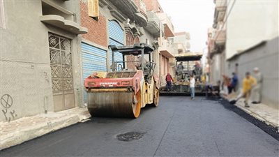 رصف فرعيات شارع الجمهورية بالبحيرة بتكلفة 4.5 مليون جنيه