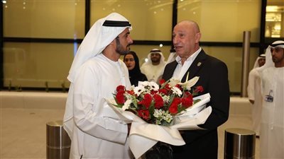 استقبال خاص لبعثة النادي الأهلي في مطار أبوظبي (صور)