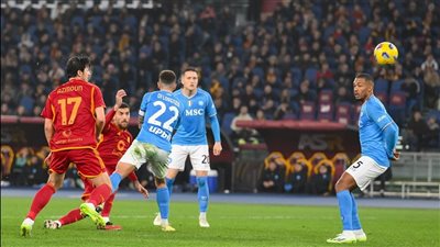 الدوري الإيطالي، نابولي يتقدم على روما بهدف في الشوط الأول (فيديو)