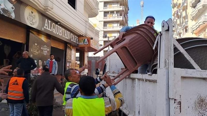 رفع حالات إشغال طريق