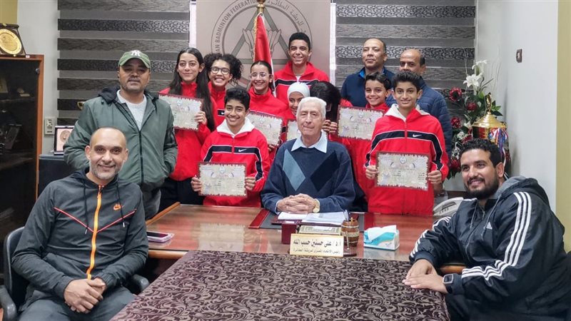 تكريم منتخب الريشة