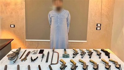 ضبط ورشة لتصنيع الأسلحة النارية بدون ترخيص في البحيرة