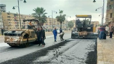 استكمال رصف طريق كورنيش دمنهور بطول 1.5 كيلو متر وتكلفة ١٠ ملايين جنيه