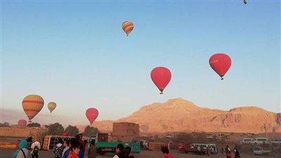 تحليق 61 رحلة للبالون الطائر في الأقصر