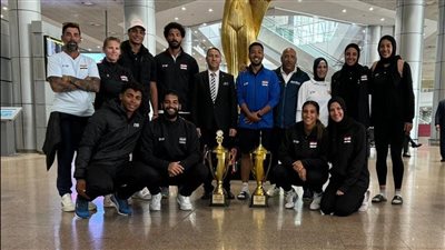 الكرة الطائرة، بعثة منتخبي الشاطئية تصل القاهرة بعد الإنجاز الأفريقي