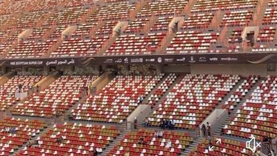 المدرجات خاوية في مباراة بيراميدز وفيوتشر (صور)