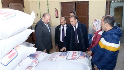 رئيس جامعة المنصورة يتفقد وحدة المخبوزات التابعة لمركز التجارب والبحوث الزراعية