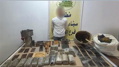 بمضبوطات بلغت 4 ملايين جنيه، حبس أشهر تاجر مخدرات في العريش 