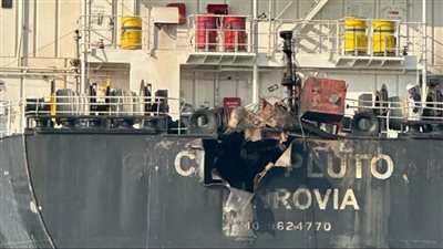 البحرية الهندية تنشر أول لقطات لناقلة النفط المستهدفة بطائرة دون طيار في المحيط