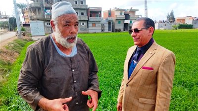 وكيل وزارة الزراعة بالبحيرة يستمع لشكاوى المزارعين ويتفقد محصول القمح
