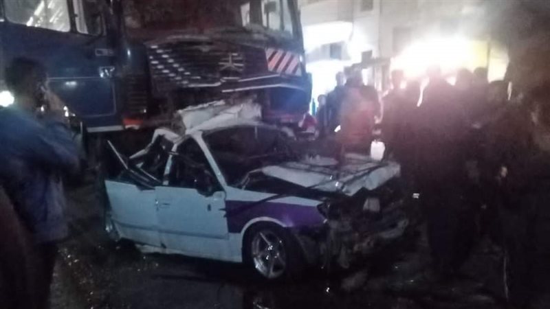 مصرع 5 أشخاص حادث