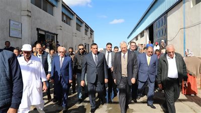 وزيرا التنمية المحلية والزراعة ومحافظ بورسعيد يتفقدون محطة تسمين الماشية والمجزر الآلي 