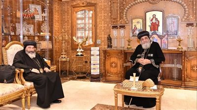 البابا تواضروس يتلقى تقريرا عن الخدمة في إيبارشية بورسعيد