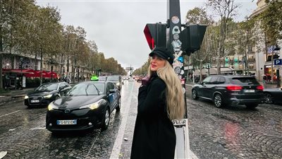 ريم مصطفى بالأسود في أحدث ظهور